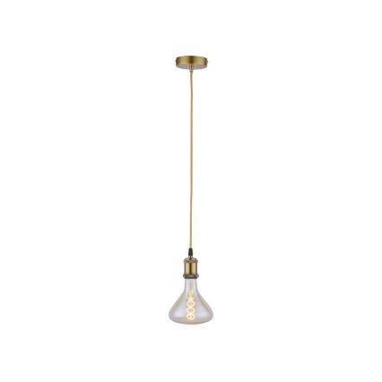 Leuchten Direkt 13570-60 - Żyrandol na lince DIY 1xE27/60W/230V mosiądz