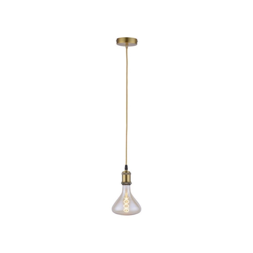 Leuchten Direkt 13570-60 - Żyrandol na lince DIY 1xE27/60W/230V mosiądz