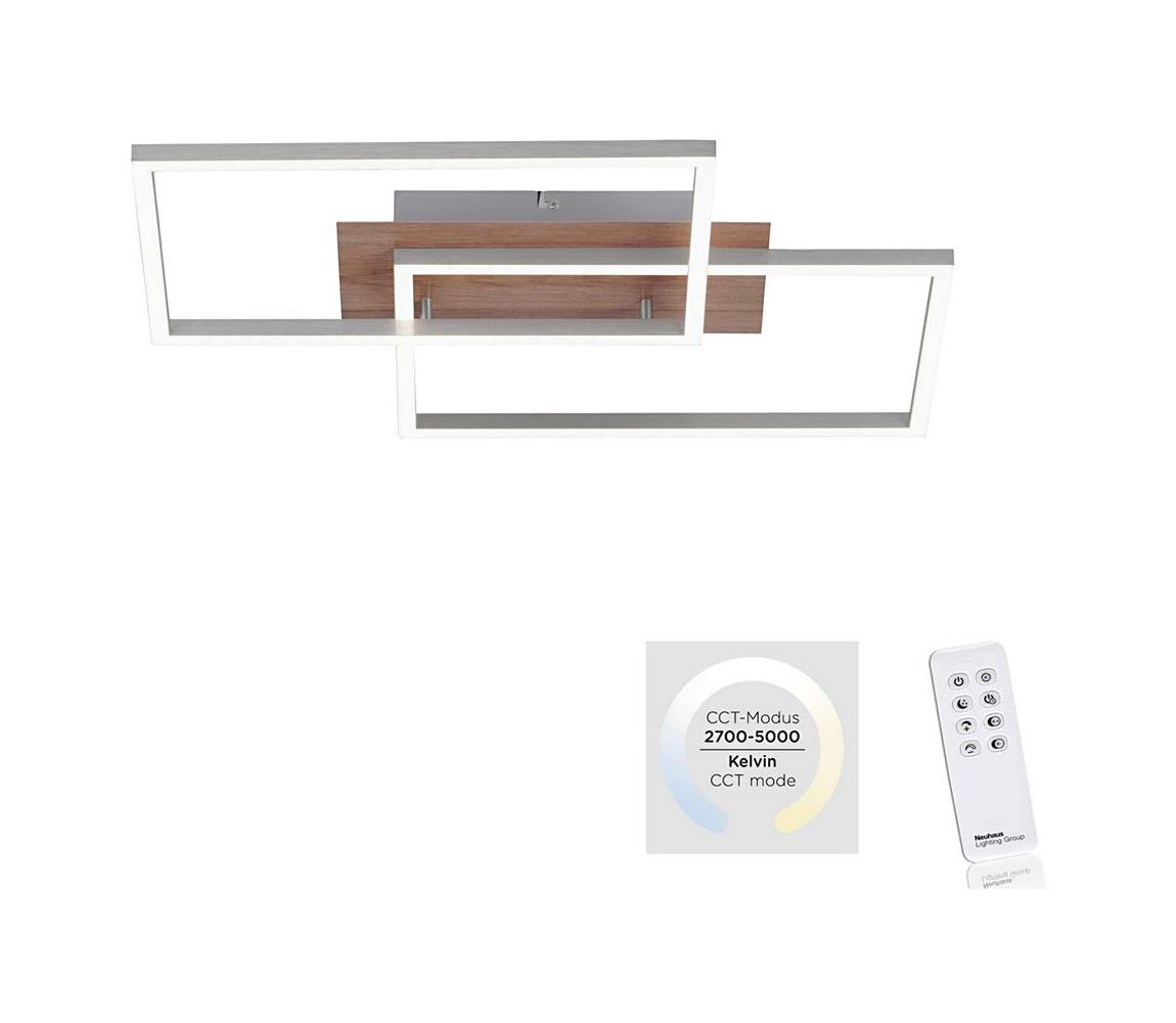 Leuchten Direkt 14018-78 - Oświetlenie ściemnialne LED IVEN 2xLED/15W/230V + pilot