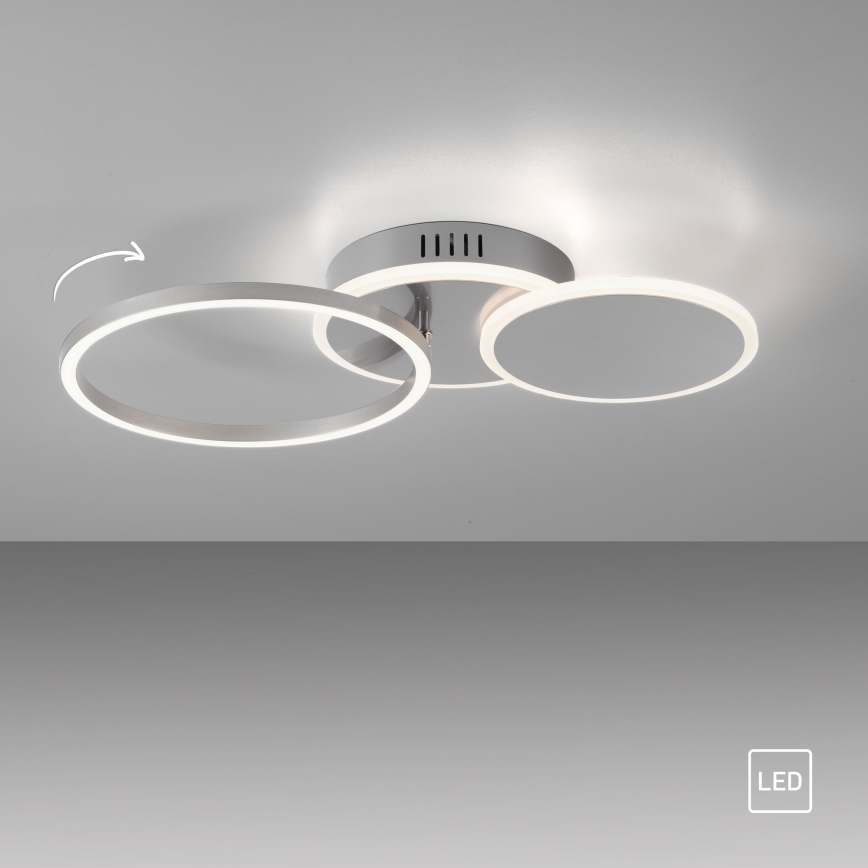 Leuchten Direkt 14116-55 - LED Plafon SEVENT LED/25,5W/230V matowy chrom