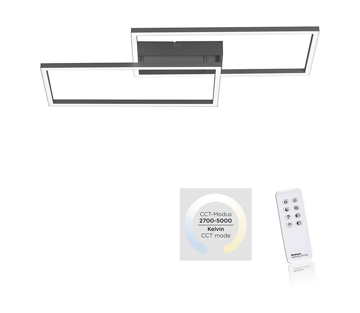 Leuchten Direkt 14140-18 - LED Plafon ściemnialny IVEN 2xLED/13,5W/230V + Pilot