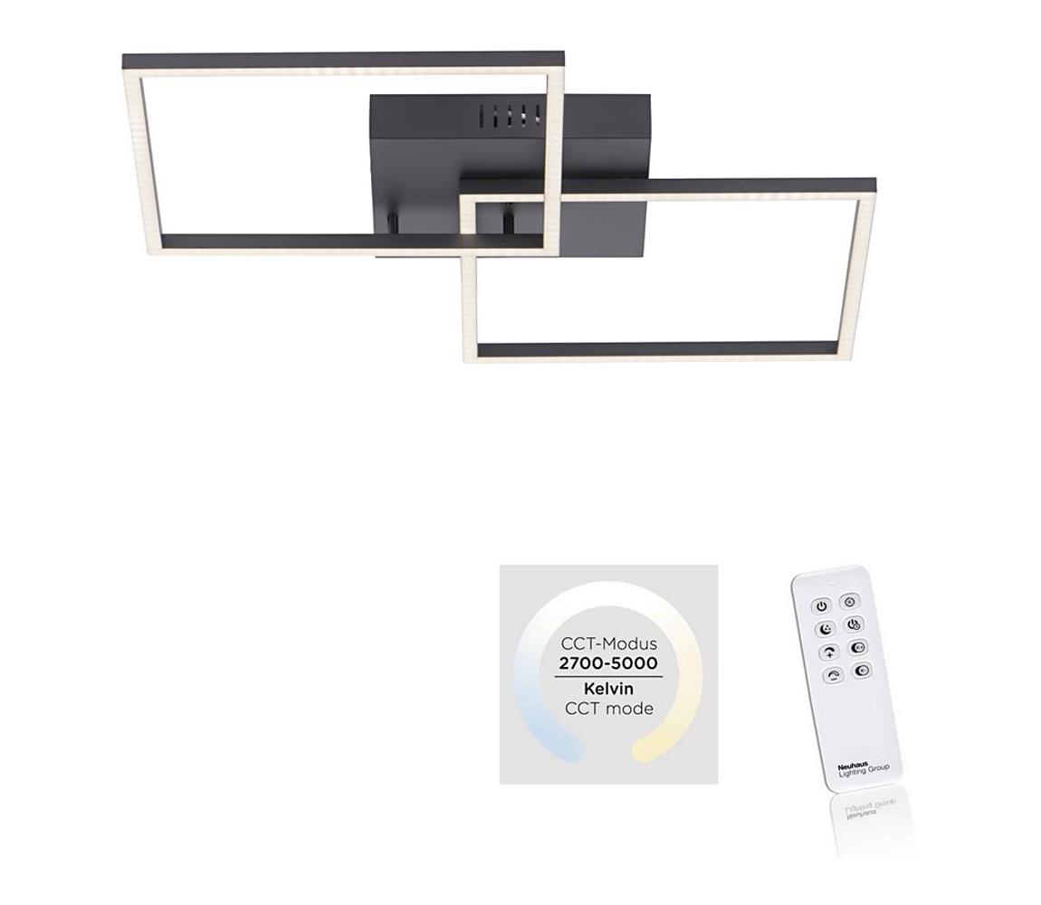 Leuchten Direkt 14141-18 - LED Plafon ściemnialny IVEN 2xLED/13,5W/230V + Pilot