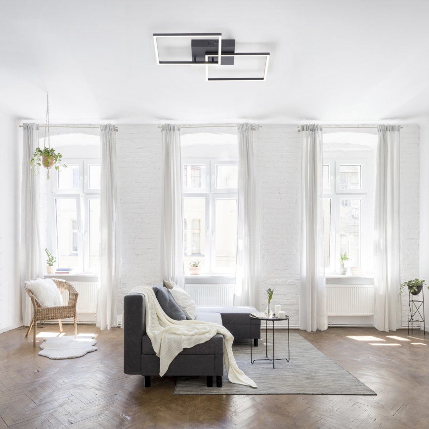 Leuchten Direkt 14141-18 - LED Plafon ściemnialny IVEN 2xLED/13,5W/230V + Pilot