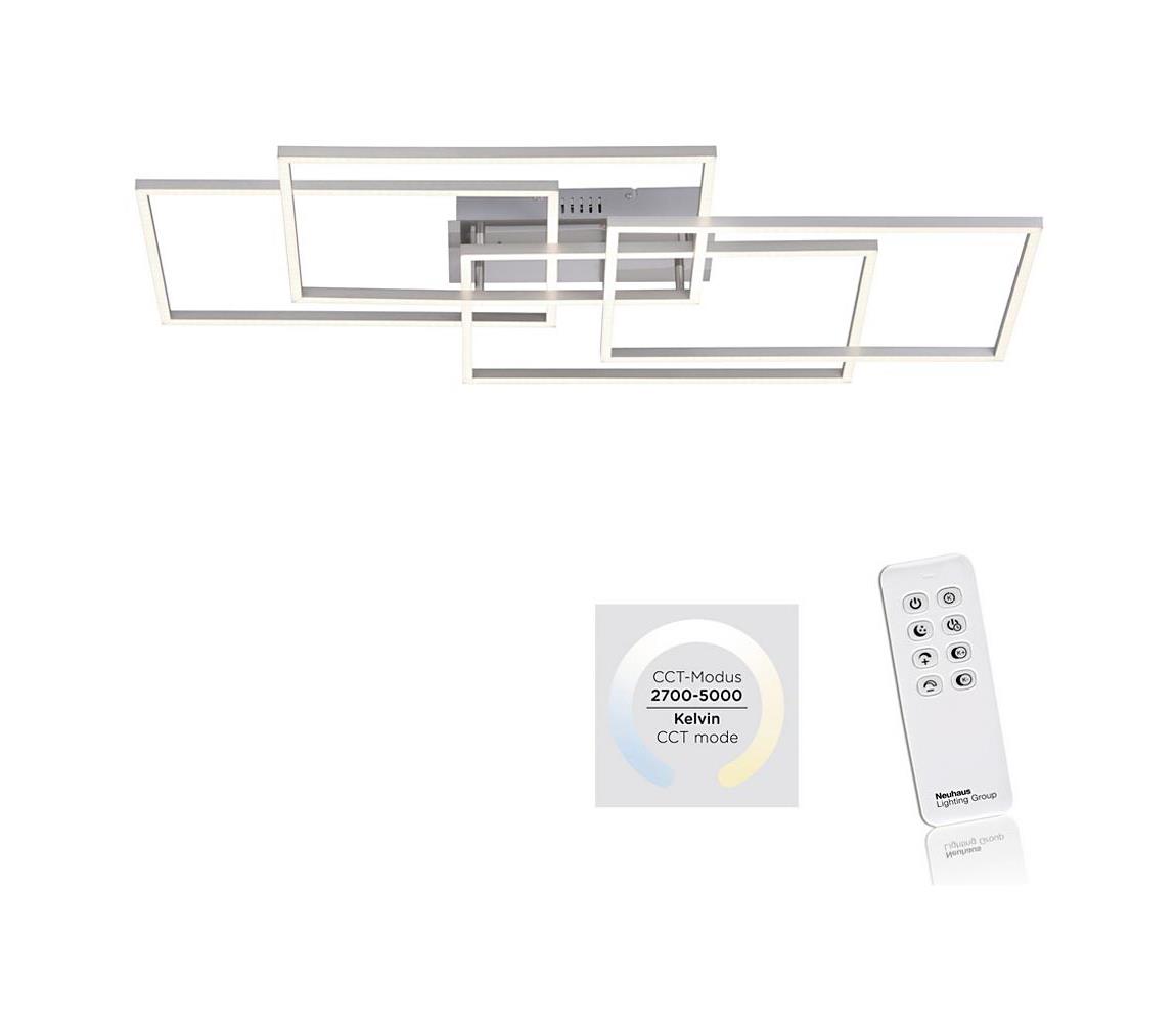 Leuchten Direkt 14151-55 - LED Plafon ściemnialny IVEN 4xLED/12W/230V + Pilot
