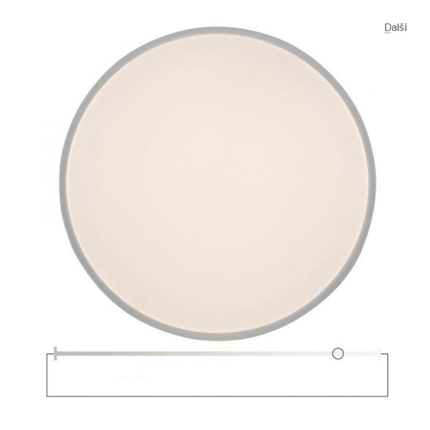 Leuchten Direkt 14208-16 - LED Ściemniany plafon COLIN LED/18W/230V