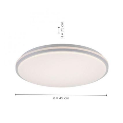 Leuchten Direkt 14209-16 - LED Ściemniany plafon COLIN LED/32,4W/230V