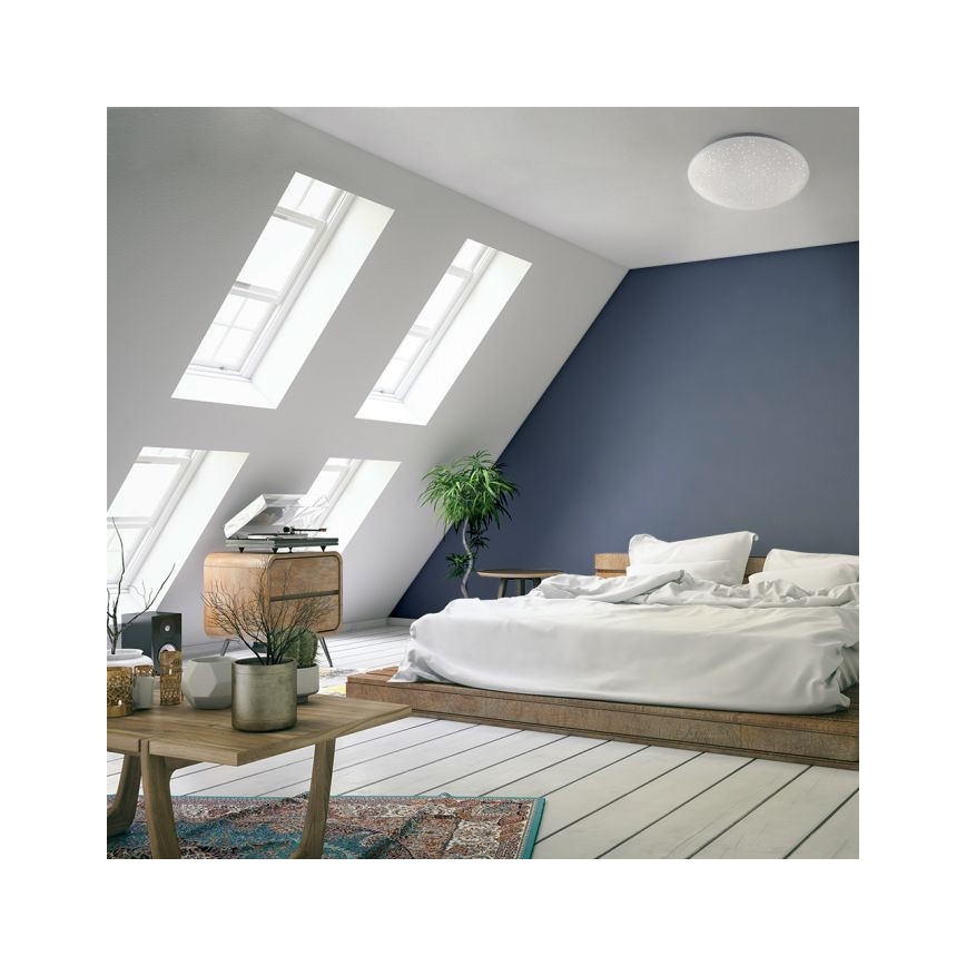 Leuchten Direkt 14241-16 - LED RGB Ściemniany plafon SKYLER LED/5,6W/230V + pilot