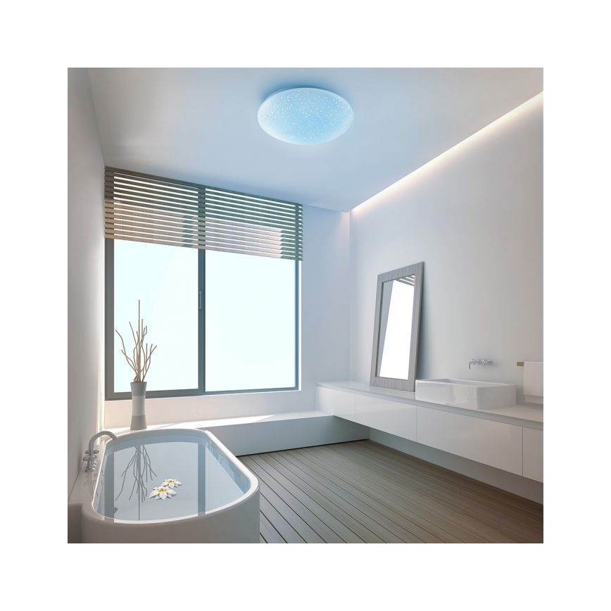 Leuchten Direkt 14241-16 - LED RGB Ściemniany plafon SKYLER LED/5,6W/230V + pilot