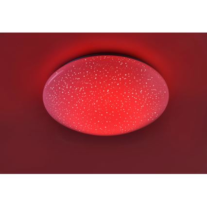 Leuchten Direkt 14242-16 - LED RGB Ściemniany plafon SKYLER LED/18W/230V + pilot