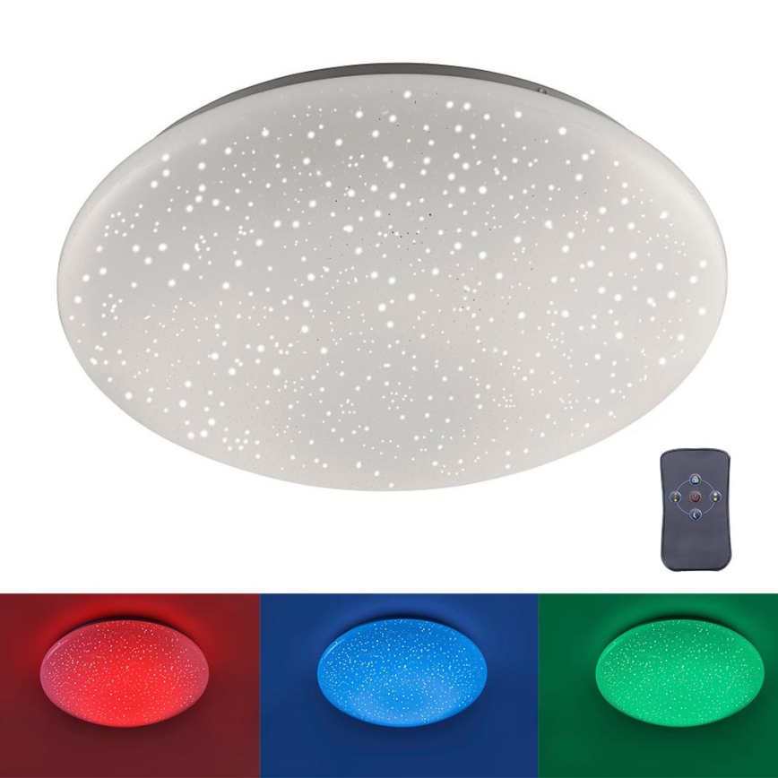 Leuchten Direkt 14242-16 - LED RGB Ściemniany plafon SKYLER LED/18W/230V + pilot