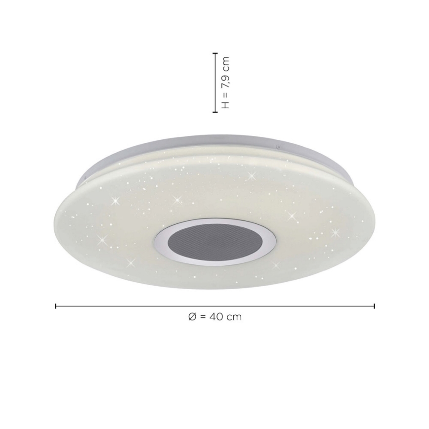 Leuchten Direkt 14287-16 - LED Ściemnialny plafon z czujnikiem PELVO LED/22W/230V + pilot