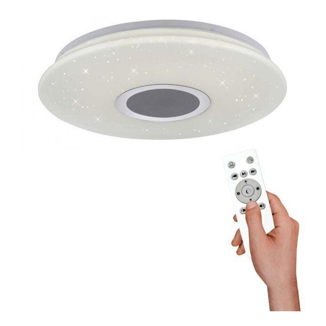 Leuchten Direkt 14287-16 - LED Ściemnialny plafon z czujnikiem PELVO LED/22W/230V + pilot