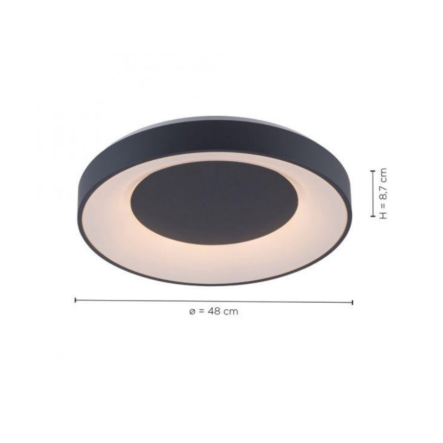 Leuchten Direkt 14346-18 -LED RGB Ściemniany plafon ANIKA LED/26,5W/230V Tuya 2700-5000K + pilot