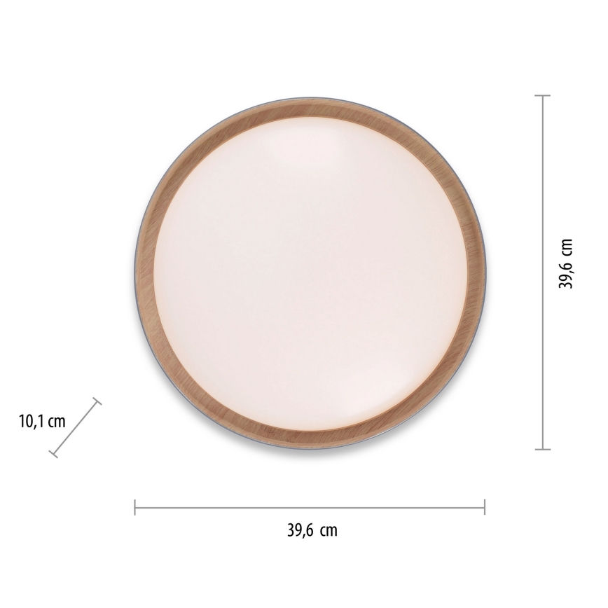 Leuchten Direkt 14347-15 - LED regulowane oświetlenie sufitowe EMILIA LED/28,8W/230V szary