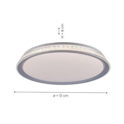 Leuchten Direkt 14359-21 - LED Ściemniany plafon KARI LED/36W/230V