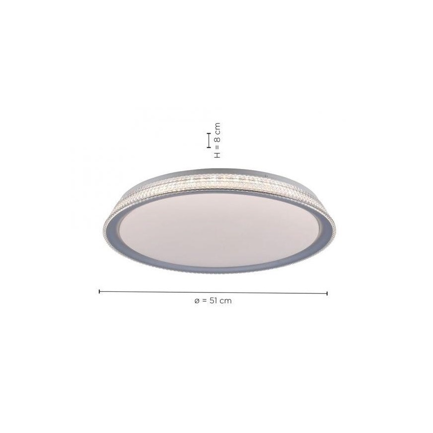 Leuchten Direkt 14359-21 - LED Ściemniany plafon KARI LED/36W/230V