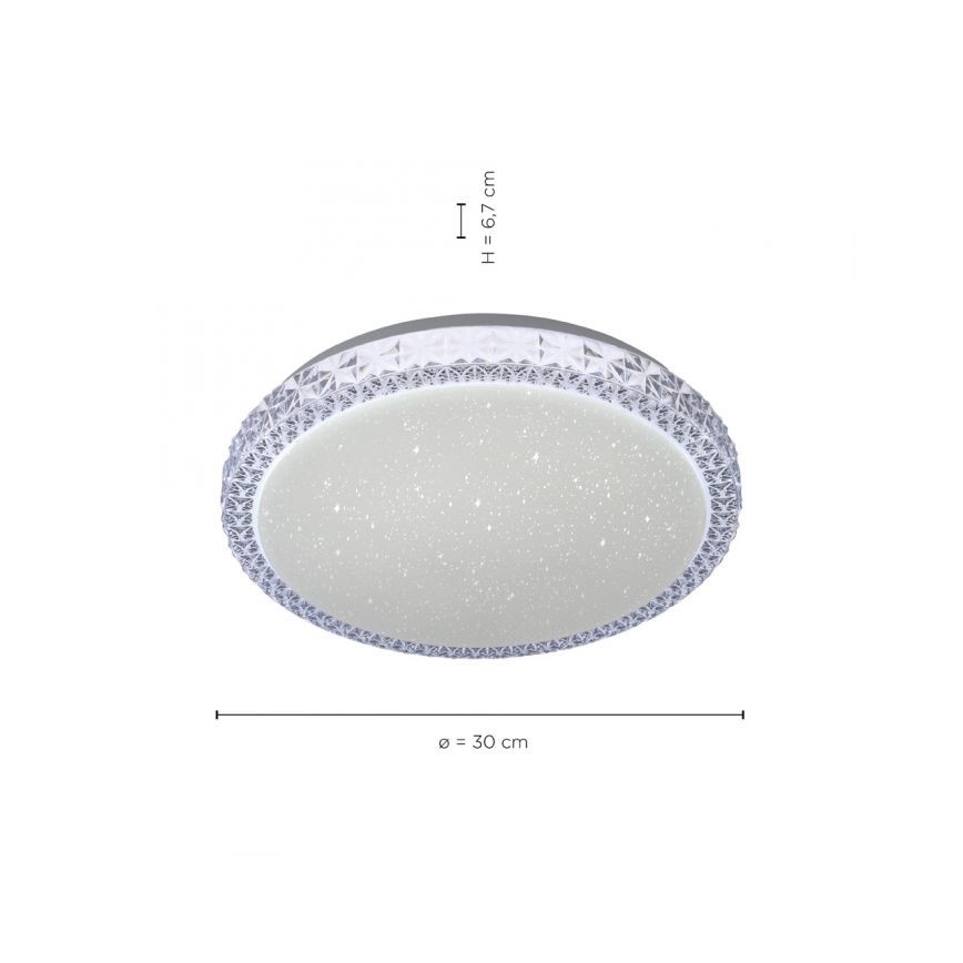 Leuchten Direkt 14370-00 - LED Ściemniany plafon FRIDA LED/12W/230V