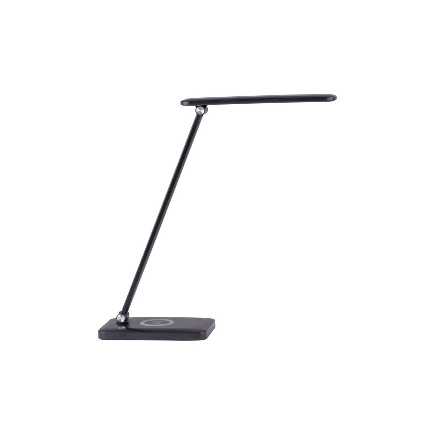 Leuchten Direkt 14415-16 - LED Ściemniana dotykowa lampa stołowa z ładowaniem bezprzewodowym FLORENTINA LED/5W/230V 3000-5000K black + USB