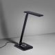 Leuchten Direkt 14415-16 - LED Ściemniana dotykowa lampa stołowa z ładowaniem bezprzewodowym FLORENTINA LED/5W/230V 3000-5000K black + USB
