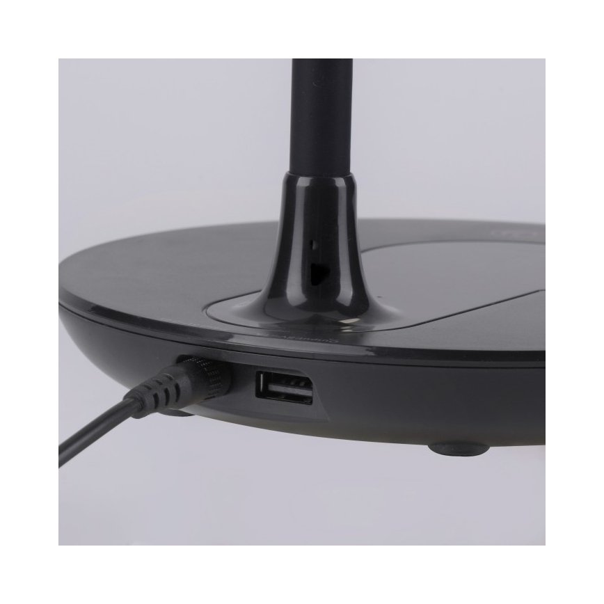 Leuchten Direkt 14416-18 - LED Ściemniana dotykowa lampa stołowa z ładowaniem bezprzewodowym ASTRID LED/5W/230V 3000/4000/5500K + USB