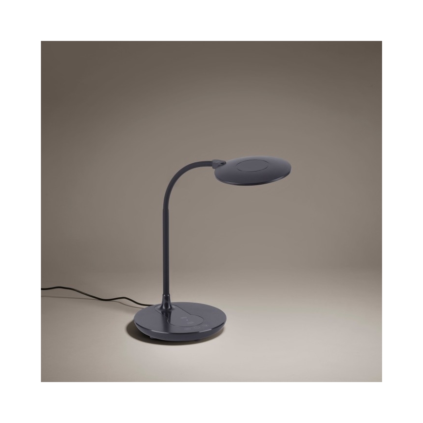 Leuchten Direkt 14416-18 - LED Ściemniana dotykowa lampa stołowa z ładowaniem bezprzewodowym ASTRID LED/5W/230V 3000/4000/5500K + USB