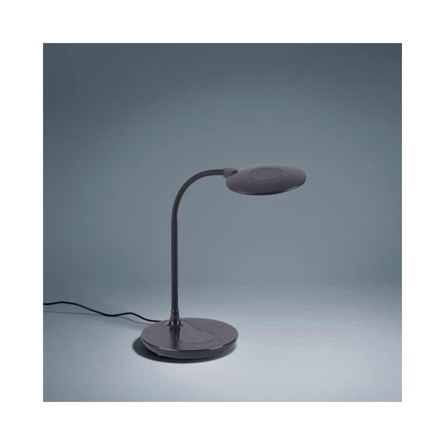 Leuchten Direkt 14416-18 - LED Ściemniana dotykowa lampa stołowa z ładowaniem bezprzewodowym ASTRID LED/5W/230V 3000/4000/5500K + USB