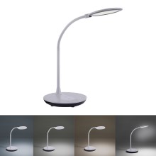 Leuchten Direkt 14416-18-LED Ściemniana dotykowa lampa stołowa z ładowaniem bezprzewodowym ASTRID LED/5W/230V 3000/4000/5500K + USB