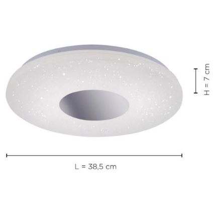 Leuchten Direkt 14422-17 - LED Łazienkowy plafon z czujnikiem LAVINIA LED/18W/230V IP44