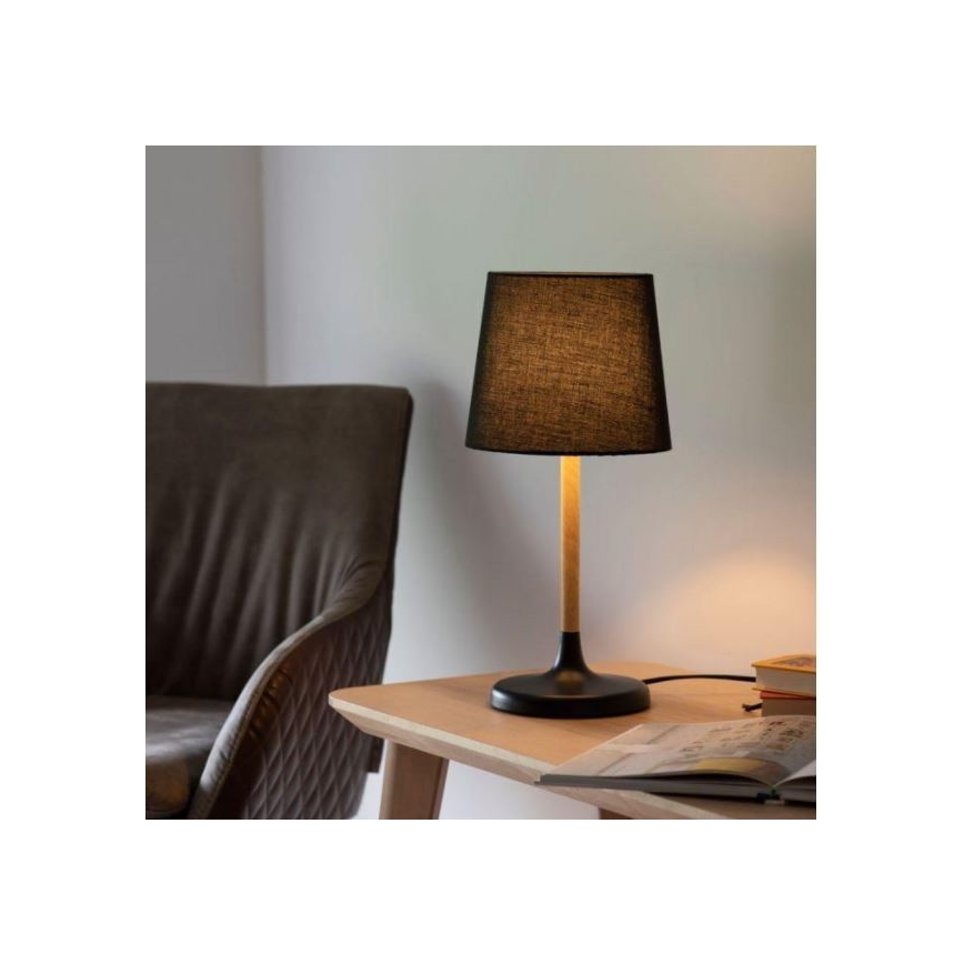 Leuchten Direkt 14423-18 - Lampa stołowa NIMA 1xE14/40W/230V czarna