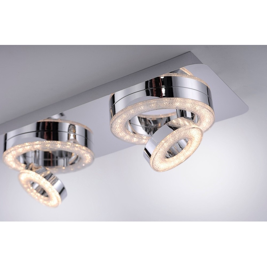 Leuchten Direkt 14521-17 - LED Plafon TIM 2xLED/2,8W/230V + 2xLED/3,1W