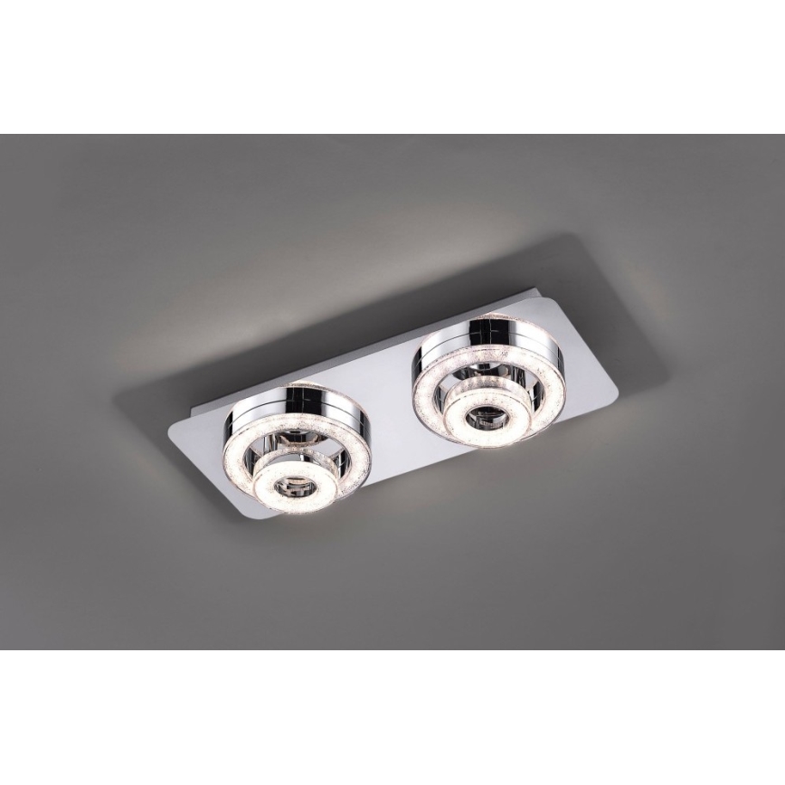 Leuchten Direkt 14521-17 - LED Plafon TIM 2xLED/2,8W/230V + 2xLED/3,1W