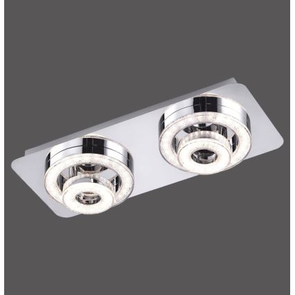 Leuchten Direkt 14521-17 - LED Plafon TIM 2xLED/2,8W/230V + 2xLED/3,1W