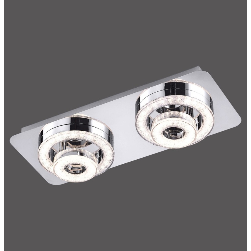 Leuchten Direkt 14521-17 - LED Plafon TIM 2xLED/2,8W/230V + 2xLED/3,1W