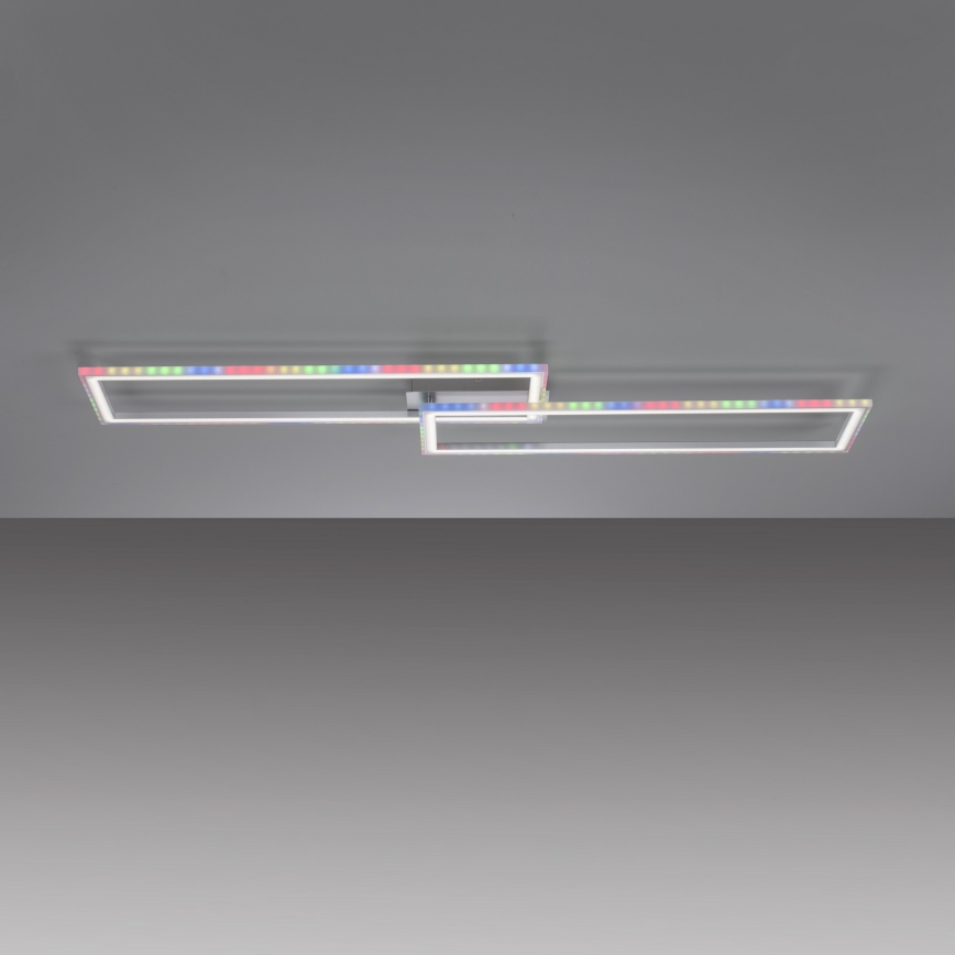 Leuchten Direkt 14635-55 - LED RGB ściemnialna lampa sufitowa FELIX LED/34,5W/230V + pilot do zdalnego sterowania