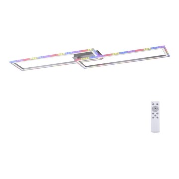 Leuchten Direkt 14635-55 - LED RGB ściemnialna lampa sufitowa FELIX LED/34,5W/230V + pilot do zdalnego sterowania