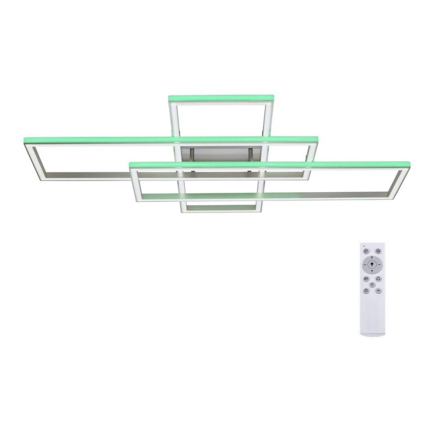 Leuchten Direkt 14637-55 - LED RGB ściemnialna lampa sufitowa FELIX LED/50W/230V + pilot do zdalnego sterowania