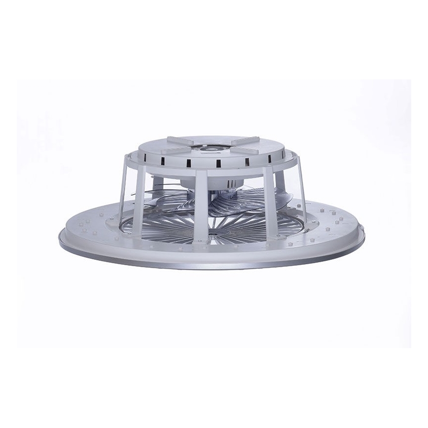 Leuchten Direkt 14646-55 - LED Ściemniany plafon z wentylatorem MICHAEL LED/29W/230V + pilot zdalnego sterowania