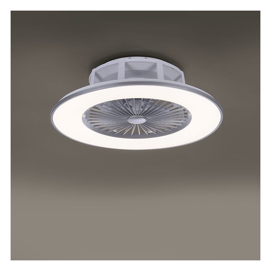 Leuchten Direkt 14646-55 - LED Ściemniany plafon z wentylatorem MICHAEL LED/29W/230V + pilot zdalnego sterowania