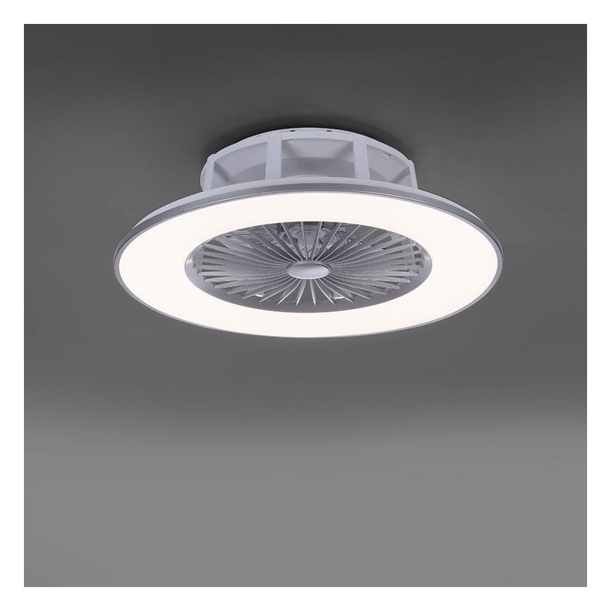 Leuchten Direkt 14646-55 - LED Ściemniany plafon z wentylatorem MICHAEL LED/29W/230V + pilot zdalnego sterowania