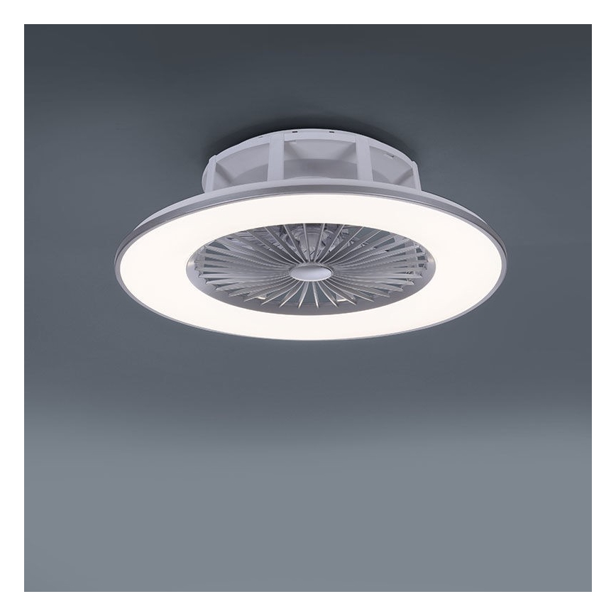 Leuchten Direkt 14646-55 - LED Ściemniany plafon z wentylatorem MICHAEL LED/29W/230V + pilot zdalnego sterowania