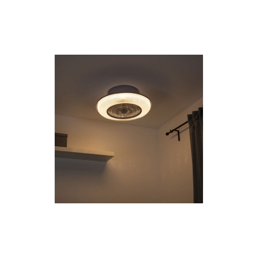 Leuchten Direkt 14648-21 - LED RGB Ściemniany plafon z wentylatorem DION LED/30W/230V + pilot