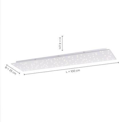 Leuchten Direkt 14672-55 - LED Ściemniany plafon SPARKLE LED/18W/230V 2700-5000K + pilot