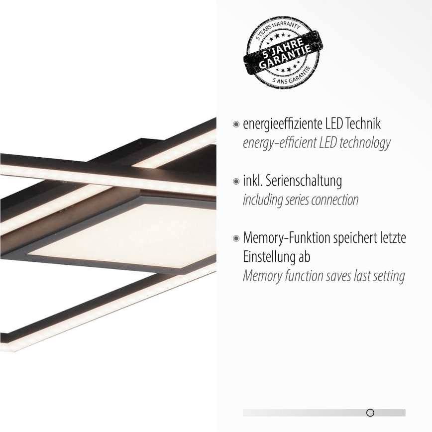 Leuchten Direkt 14695-18 - LED Plafon ASMIN LED/48W/230V