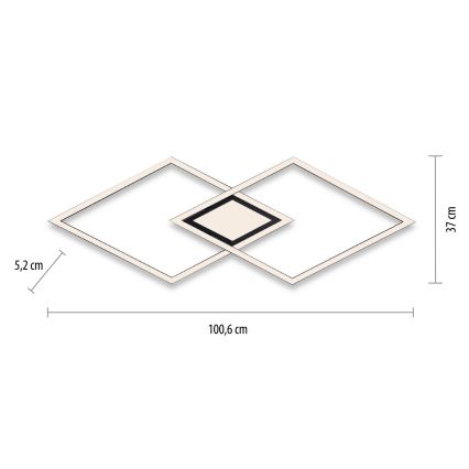 Leuchten Direkt 14695-18 - LED Plafon ASMIN LED/48W/230V
