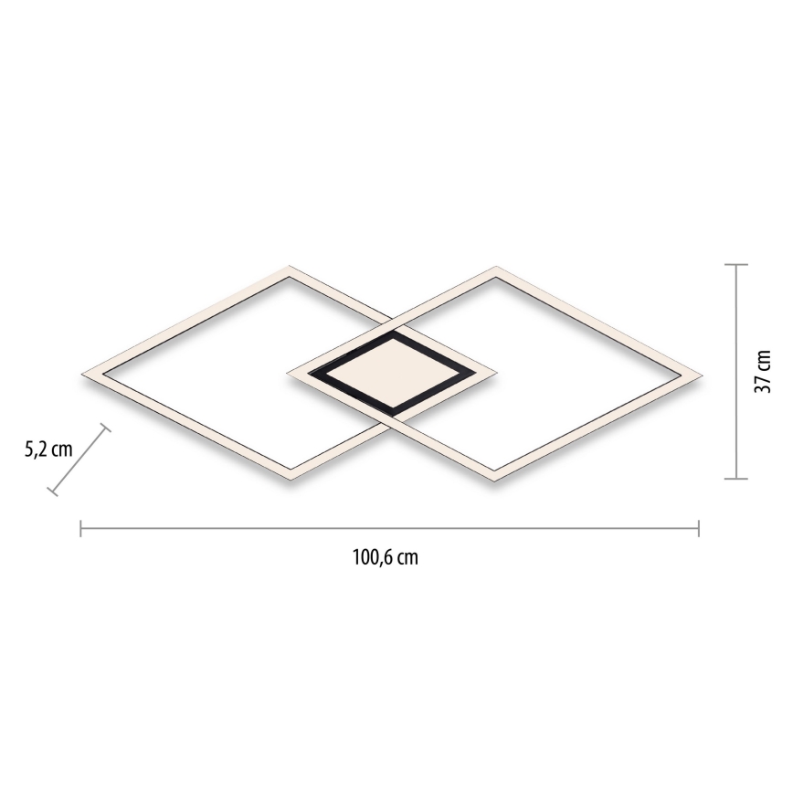 Leuchten Direkt 14695-18 - LED Plafon ASMIN LED/48W/230V