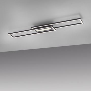 Leuchten Direkt 14696-18 - LED Ściemnialny żyrandol natynkowy ASMIN LED/45W/230V czarny