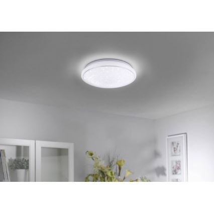 Leuchten Direkt 14743-16 - LED RGB Ściemniany plafon JUPI LED/28W/230V Tuya 2700-5000K + pilot
