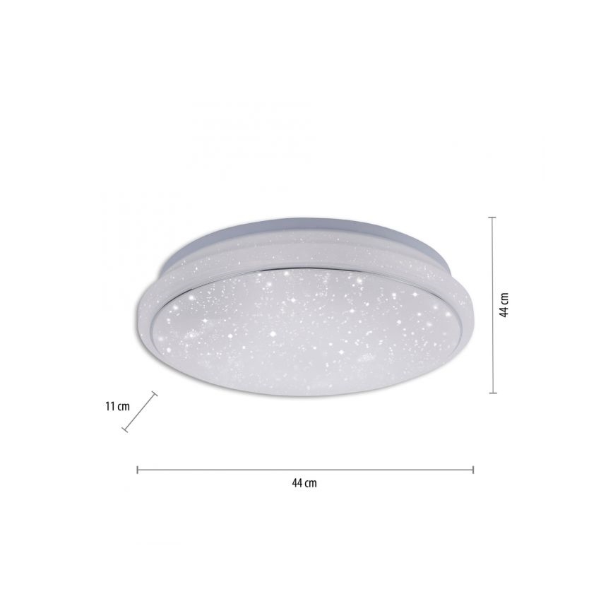 Leuchten Direkt 14743-16 - LED RGB Ściemniany plafon JUPI LED/28W/230V Tuya 2700-5000K + pilot