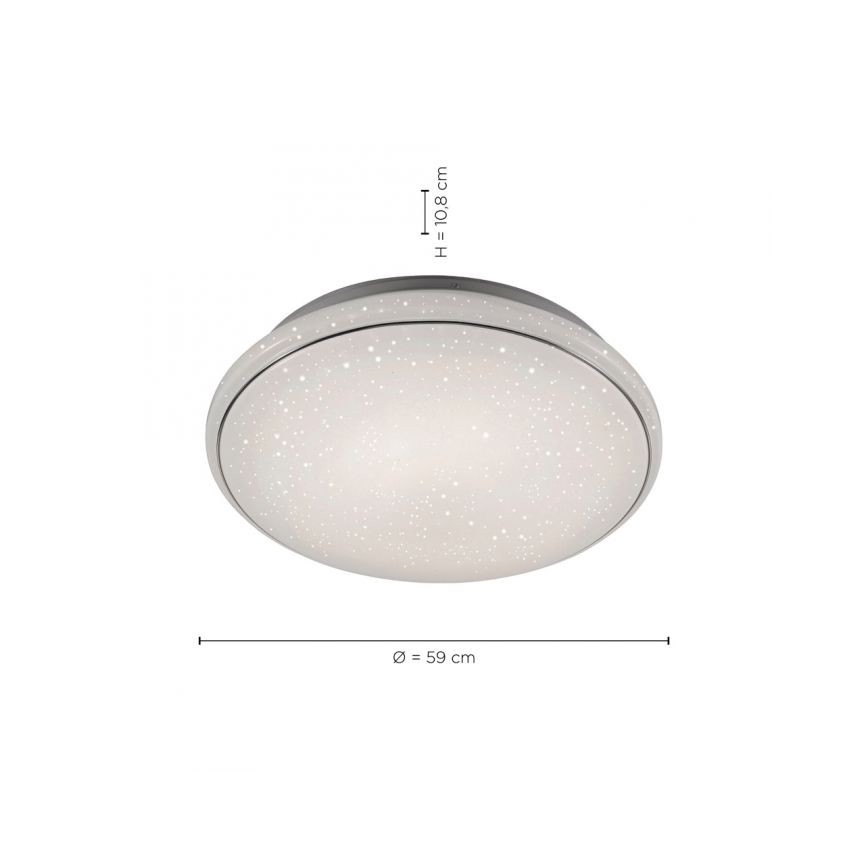Leuchten Direkt 14744-16 - LED RGB Ściemniany plafon JUPI LOLASMART LED/32W/230V + pilot