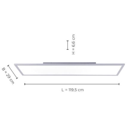 Leuchten Direkt 14753-21 - LED Panel natynkowy FLAT LED/22W/230V